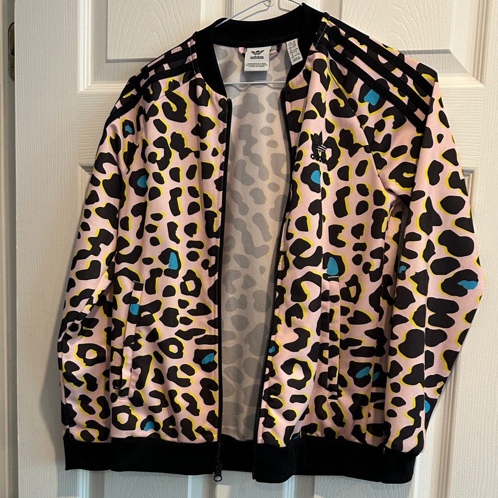 Adidas Multicolor Animal Print Jacket